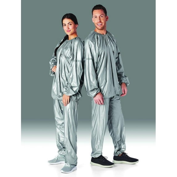 Athletic Works Sauna Suit, Large - Extra Large, Silver
