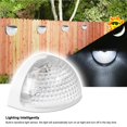 thumbnail image 2 of Bewildely Lámpara de pared de 6 luces LED para valla Solar a prueba de agua, luz blanca fría, encendido/apagado automático por la noche para escaleras, Iluminación y accesorios Blanco frio Bewildely HA024497-01, 2 of 6