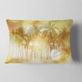 thumbnail image 2 of Designart 12" x 20" Yellow Polyester Throw Pillow, 2 of 5