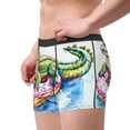 thumbnail image 2 of Honeii Alligator Donut Pool Float Print Mens Boxer Briefs Breathable,Boxer Brief for Men, Moisture-Wicking Underwear-X-Large, 2 of 5