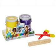 RoseArt Washable Sidewalk Chalk Paint, 2 Colors, 2 Foam Brushes (DDL93)