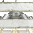 thumbnail image 5 of Progress Lighting Gulliver 5-Light Pendant, Galvanized, Open Design, Wood Grained Texture, Canopy Included, 5 of 10