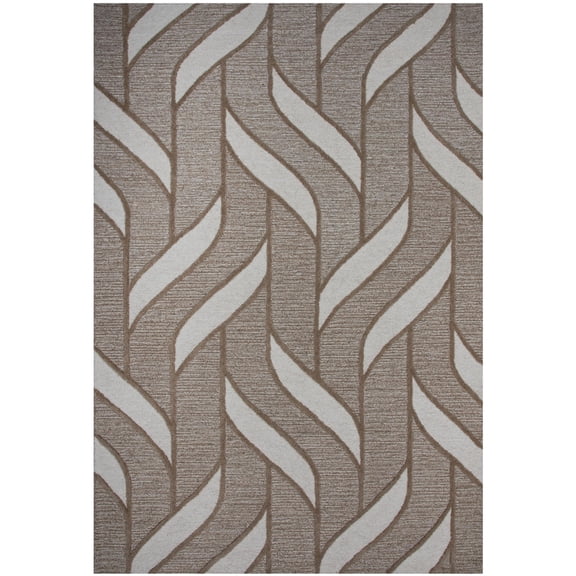 Rizzy Rugs Lofton Area Rug A07213 Modern Brown, 5' x 7' 6", Brown