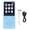 Blue, variant on M Buder MP3 Player 1.8in Color Screen Bluetooth 5.0 Portable HiFi Sound Audio Music Player with 16GB TF Card, Expandable up to 128GB, White (6.69 inches / 17 cm)