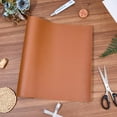 thumbnail image 4 of 24 x 13 Inch 1.5mm Brown PU Leather Sheet Scratch-Resistant Leatherette Fabric Soft Waterproof Tooling Leather Square Solid Color Suede Roll Vinyl for DIY Sewing Crafting, 4 of 7