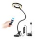 thumbnail image 1 of Lupa 3X con luz, lámpara de lectura con clip de 8 W, 3 modos de color, 10 niveles de brillo, cuello de cisne ajustable 360°, lámpara de aumento con clip para escritorio, mesita de noche, lectura y oci, 1 of 4