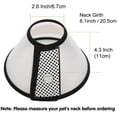 thumbnail image 3 of Vivifying Recovery Pet Cone, 8.1 Inches Lightweight Plastic Elizabethan Collar for Cats, Mini Dogs and Rabbits (Black), 3 of 6