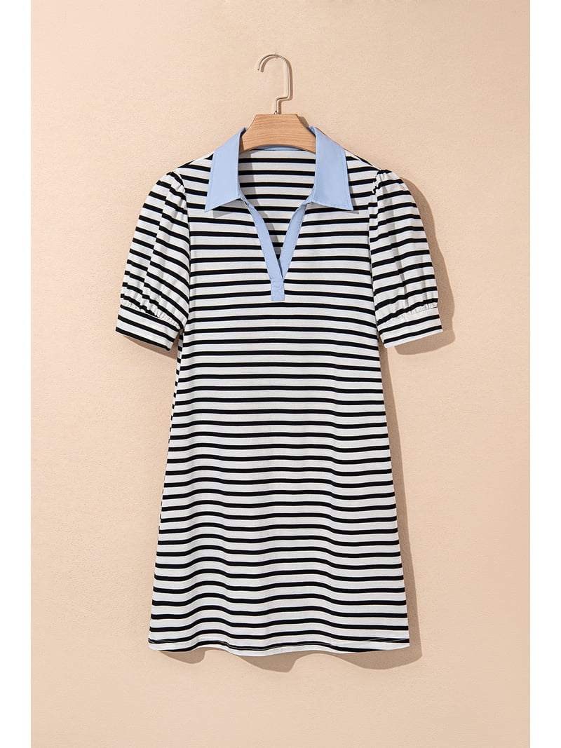 puff sleeve t shirt dress Petite Linen Look Puff Sleeve Shirred Mini Dress
