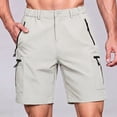 thumbnail image 2 of WULMLEO Men's Bike Shorts Stretch Hiking Cargo Shorts Quick Dry Bottoms with Zipper Pockets Cycling Casual Golf Shorts Light Gray XL, 2 of 5