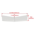 thumbnail image 2 of Kojem Flat Cab Drop Visor for Peterbilt 377 378 379 335 386 388 389 Silvery 304 Stainless Steel, 2 of 10