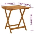 thumbnail image 3 of vidaXL Folding Patio Table 35.4"x29.5" Solid Acacia Wood, 3 of 11