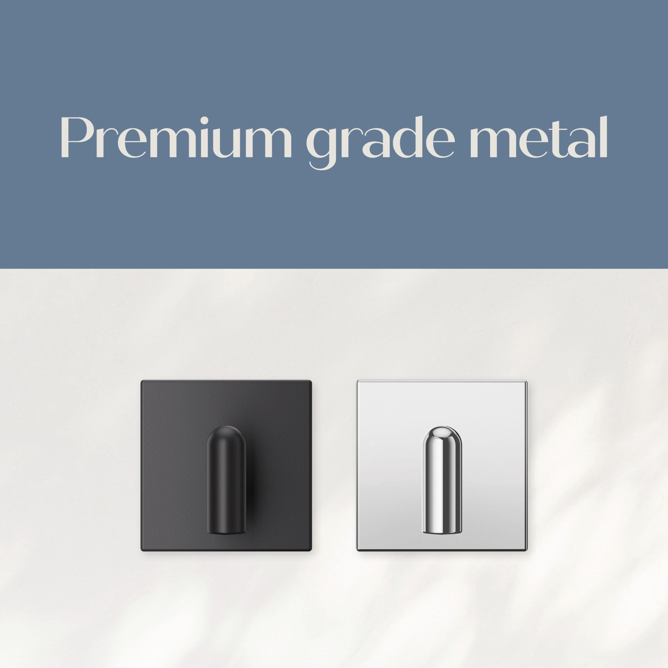 Command Decor Small Metal Bath Robe Hook, Matte Black, Holds 2 lbs, Water-Resistant, 1 Hook, 6 Adhesive Strips