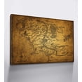 thumbnail image 2 of HFDF Middle Earth Map Wall Art Canvas Prt - Fantasy Map of Middle Earth - 16''Hx24''W with ner Wooden - Lightweight & Easy to Hang - Perfect for Bedroom, Game Room Decor 20x16inch Framed, 2 of 5