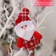 thumbnail image 1 of Christmas Santa Claus Ornaments Tree Diy Plush Hanging Pendants Xmas Elk Bear Snowman Decoration for Festive Holiday Party Decor, 1 of 5