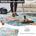 thumbnail image 5 of Nautical Coastal Outdoor Rug for Patio/Deck/Porch, Non-Slip Large Area Rug 5 x 7 Ft, Summer Beach Shell Coral Seaweed Blue Plaid Indoor Outdoor Rugs Washable Area Rugs, Camping Rug Carpet Runner, 5 of 8