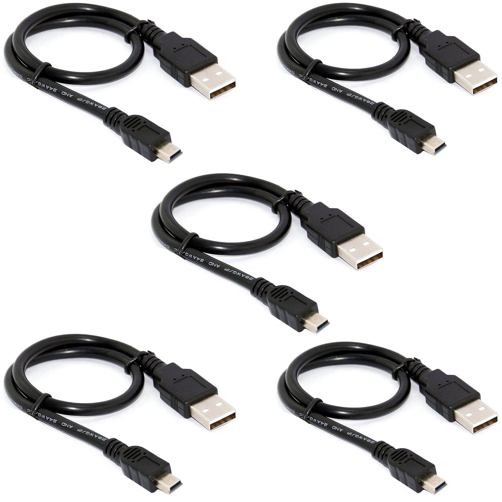 Freedomtech Mini Usb Cable 5 Pack 3ft Usb 2 0 Type A To Mini B