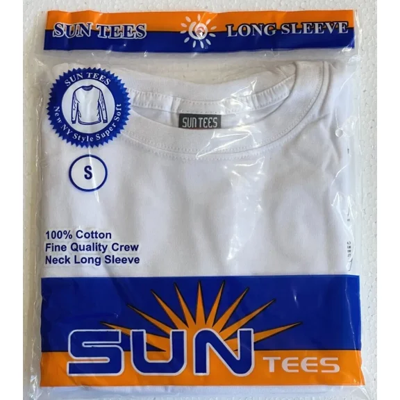 Men's 100% Cotton Fine Quality Crew Neck Long Sleeve Shirt