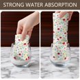 thumbnail image 4 of 2 Pcs Pioneer Flower Floral Print Pattern Kitchen Towels, Funny Microfiber Dish Towel Set, 18" X 26" Tea Towels, 4 of 6