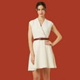 thumbnail image 3 of Falari Women Genuine Leather Belt Fashion Dress Belt With Single Prong Buckle Light Brown S, 3 of 6