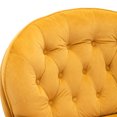 thumbnail image 6 of Anysun Accent Swivel Chair with Ottoman for Living Room - Velvet Reading Chairs Set - Tufted Recliner Chairs with Swivel Base for Nursery - Yellow, 6 of 11