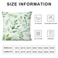 thumbnail image 5 of COMIO Sage Green Pillow Covers Spring Watercolor Eucalyptus Floral Pillowcase Leaf Print Throw Pillow Covers Soft Square Cushion for Home Couch Sofa Bedroom Livingroom, 5 of 5