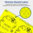 thumbnail image 5 of Avery Printable Arched Labels, Neon Yellow, 4.75" x 3.5", 80ct, 5 of 11