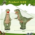 thumbnail image 6 of WOWEHICLE 4ft Inflatable Dinosaur Remote Control Car with LED Sound & 360 °Rotation, Large Walking Dinosaur Blow up Toy for Kids Ages 3+ Gift,Green, 6 of 9