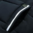thumbnail image 4 of Vedolay Men's Coat Solid Color Causal Winter Warm Thicken Overcoat Black,3XL, 4 of 4