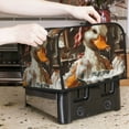 thumbnail image 7 of Balery Cartoon Scottish Duck Pattern Oven Cover Kitchen Bread Machine Protector, 4 Slice Toaster Cover for Home, Anti Dust Fingerprint Coaster Cover, 7 of 7