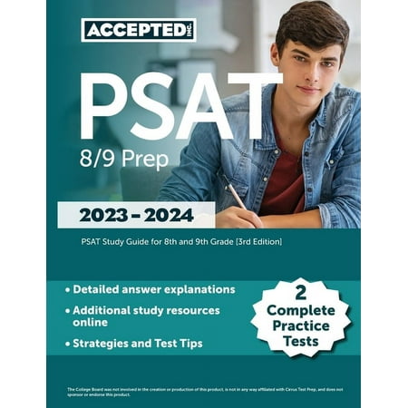 PSAT 8/9 Prep 2023-2024: 2 Complete Practice Tests, PSAT Study Guide for 8th and 9th Grade [3rd Edition], (Paperback)