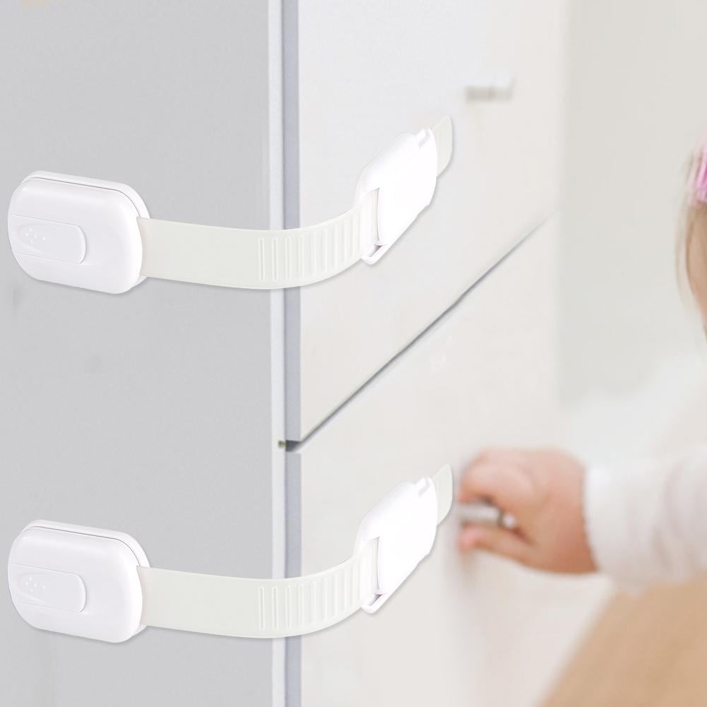 Tebru Baby Drawer Lock,Baby Cabinet Lock,5pcs Multifunctional Door