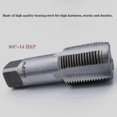 thumbnail image 4 of OBPSFY 5PCS BSP Pipe Tap Set,Bearing Steel Threading Taps Tool for clean/re-thread damaged/Jam Pipe threads1/8", 1/4", 3/8", 1/2" 3/4, 4 of 5