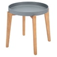 thumbnail image 3 of SAFAVIEH Charlen Outdoor Patio Round Side Table, Natural/Grey, 3 of 8