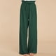 thumbnail image 2 of Pantalones de piernas anchas para mujer con cinturón de cintura elástica, pantalones largos sól Abanopi Pantalones de mujer, 2 of 5