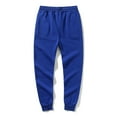 thumbnail image 4 of Men's Casual Pants Male Casual Fitness Running Trousers Drawstring Loose Waist Solid Color Pants Pocket Loose Sweatpants Blue XL, 4 of 9