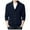Blue, variant on Mens Sweater Coat Tops Pockets Button Down Long Sleeve Solid Blouse Mens Workout Jacket,Grey,M