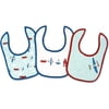 George Baby - Cotton Jersey Bibs 3-Pack, Transit