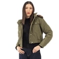 thumbnail image 1 of Chamarra Quarry Bomber Cuello Leopardo Para Mujer, 1 of 5
