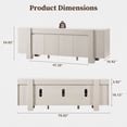 thumbnail image 2 of KeyWhat Modern TV Stand for TVs Up to 80", Storage Cabinet, 6 Compartments, Hidden Handles, 2 of 8