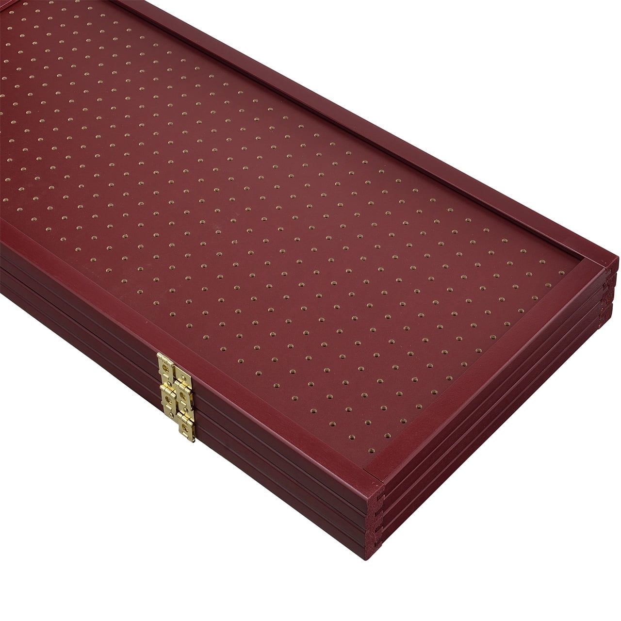 4 Panels Room Divider Folding Screen Pegboard Insert Red Color 71' High x 70" Wide Freestanding