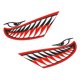thumbnail image 3 of 4x tiburón dientes boca calcomanía kayak océano barco canoa DIY gráficos divertidos SM SunniMix Etiqueta de los dientes del tiburón, 3 of 8