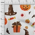 thumbnail image 2 of oneOone Silk Tabby White Fabric Halloween Sewing Fabric By The Yard Printed Diy Clothing Sewing Supplies 42 Inch Wide, 2 of 4