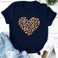 thumbnail image 3 of QIPOPIQ Womens Tops Graphic Tees Short Sleeve Round Neck T Shirt Blouse Summer Plus Size Tops Navy M, 3 of 5