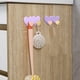 thumbnail image 4 of 2 Heart Shaped Multifunctional Hooks For Storing Clothes And Hats In The Kitchen With Seamless Adhesive Hooks And Double Hooks, 4 of 6