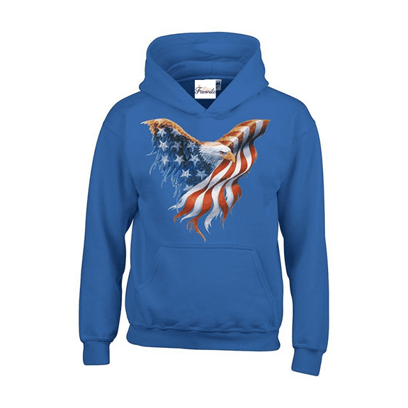 Mens Sweatshirts and Hoodies - American Flag Eagle USA