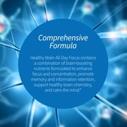 Applied Nutrition Healthy Brain All-Day Focus - 50 Tablets - Powerful 3-in-1 Brain Booster with Turmeric Extract - 25 Servings