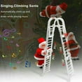 thumbnail image 4 of Santa Claus Climbing Ladder, Electric Christmas Climber Santa Plush Doll Toy Gift, Christmas Tree Decors, Double Ladder, 4 of 7