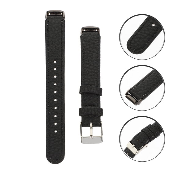 KONTONTY Womens Watch Bands Adjustable Replacement Watch Strap Band Black 1Pcs