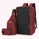 thumbnail image 5 of Conjunto de bolso informal para ordenador portátil bolsa de viaje para libros bolsa larga multifunción con interfaz USB antirrobo para viaje de negocios 3 uds., 5 of 7