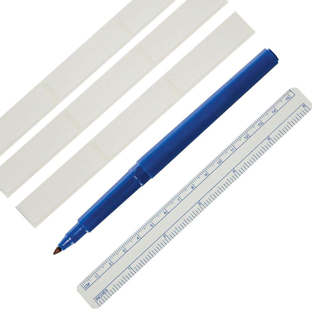 Skin Markers. Pack of 50 Regular Tip Marker with Ruler and 9 Labels